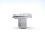 Ψυγείο Βιτρίνα Ψαριέρα επιδαπέδια με επάλληλα κρύσταλλα  120χ92χ120 εκ ID-PSAR120PL